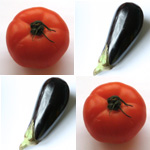 pates tomates aubergine